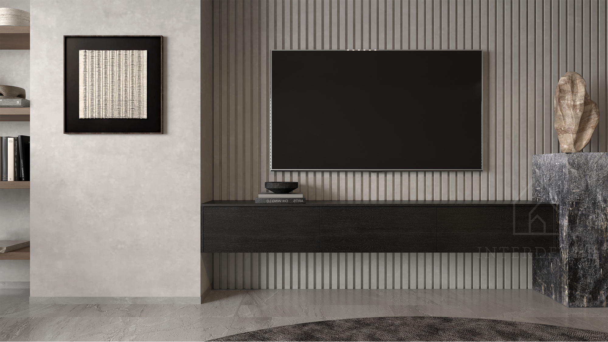 Elegance Collection TV meubel Madera Zwevend Zwart