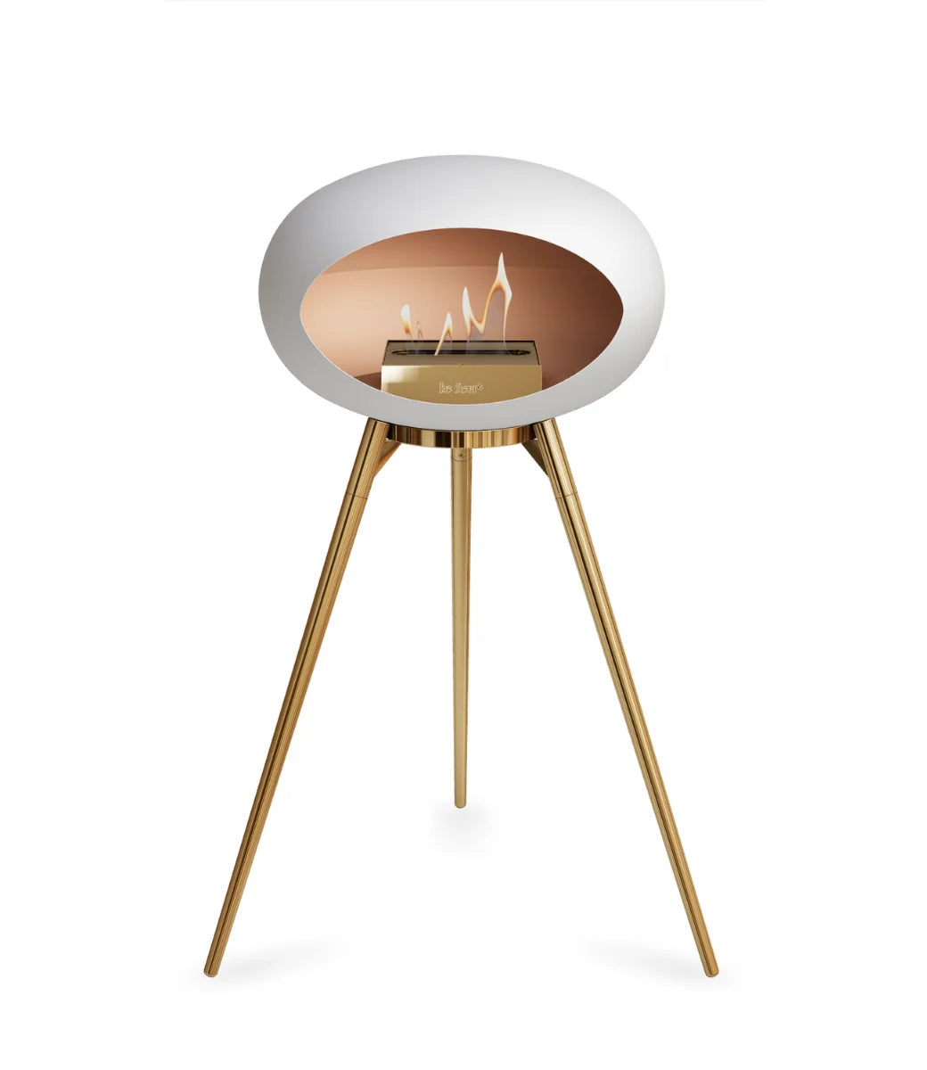 Le feu Bio ethanol haard - White Ground Wood High