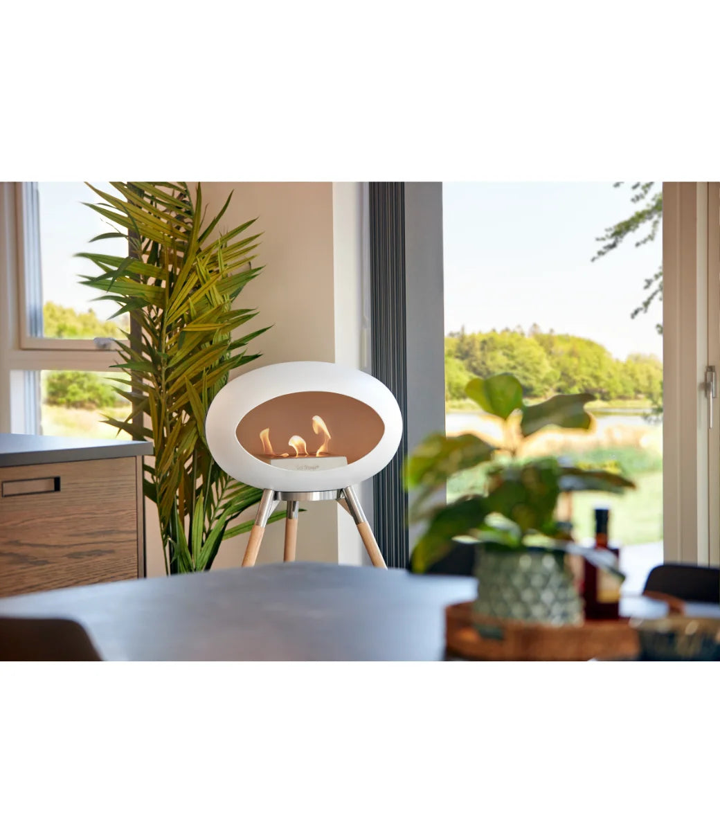 Le feu Bio ethanol haard - White Ground Wood High