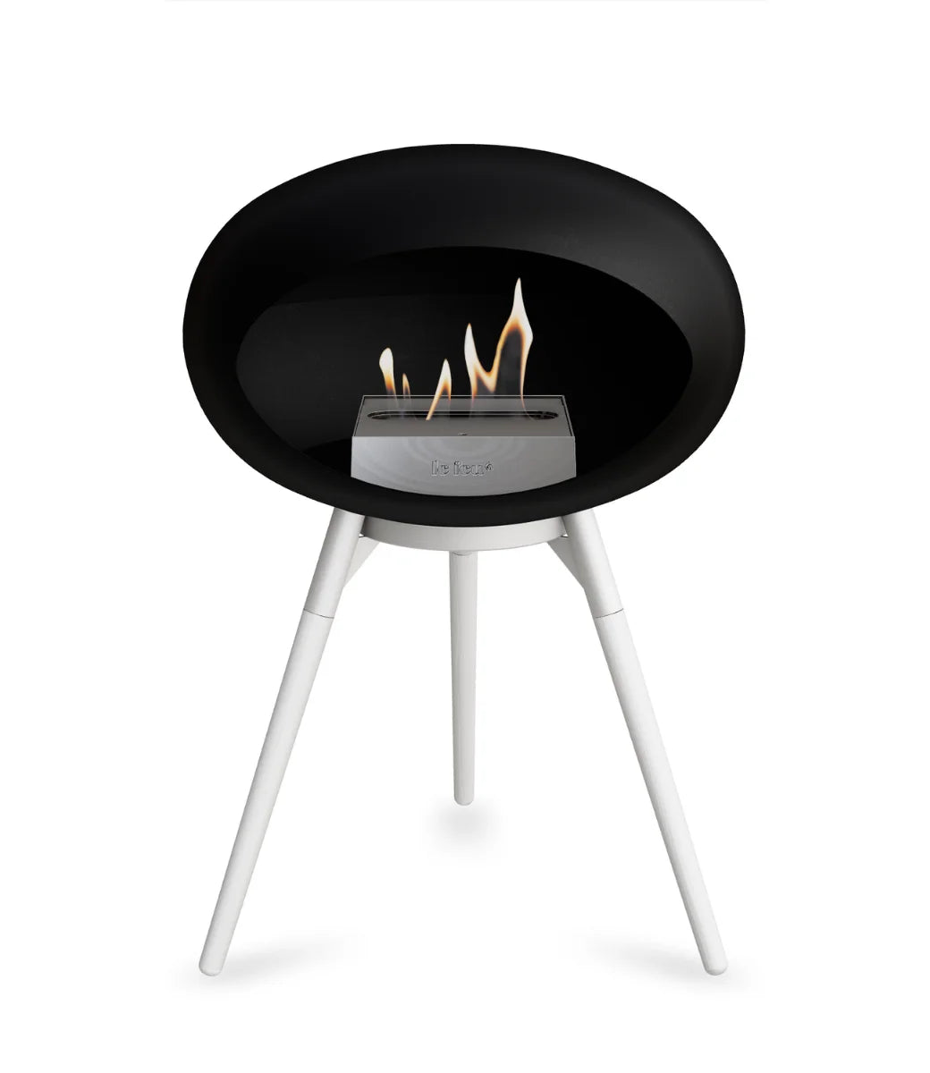 Le feu Bio ethanol haard - Black Ground Wood Low