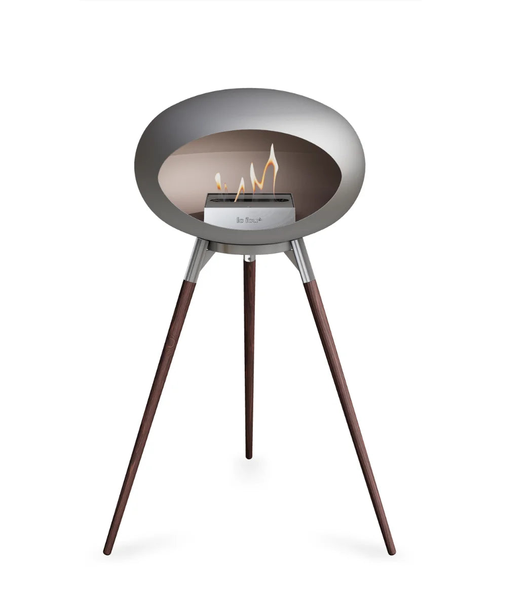 Le feu Bio ethanol haard - Nickel Ground Wood High