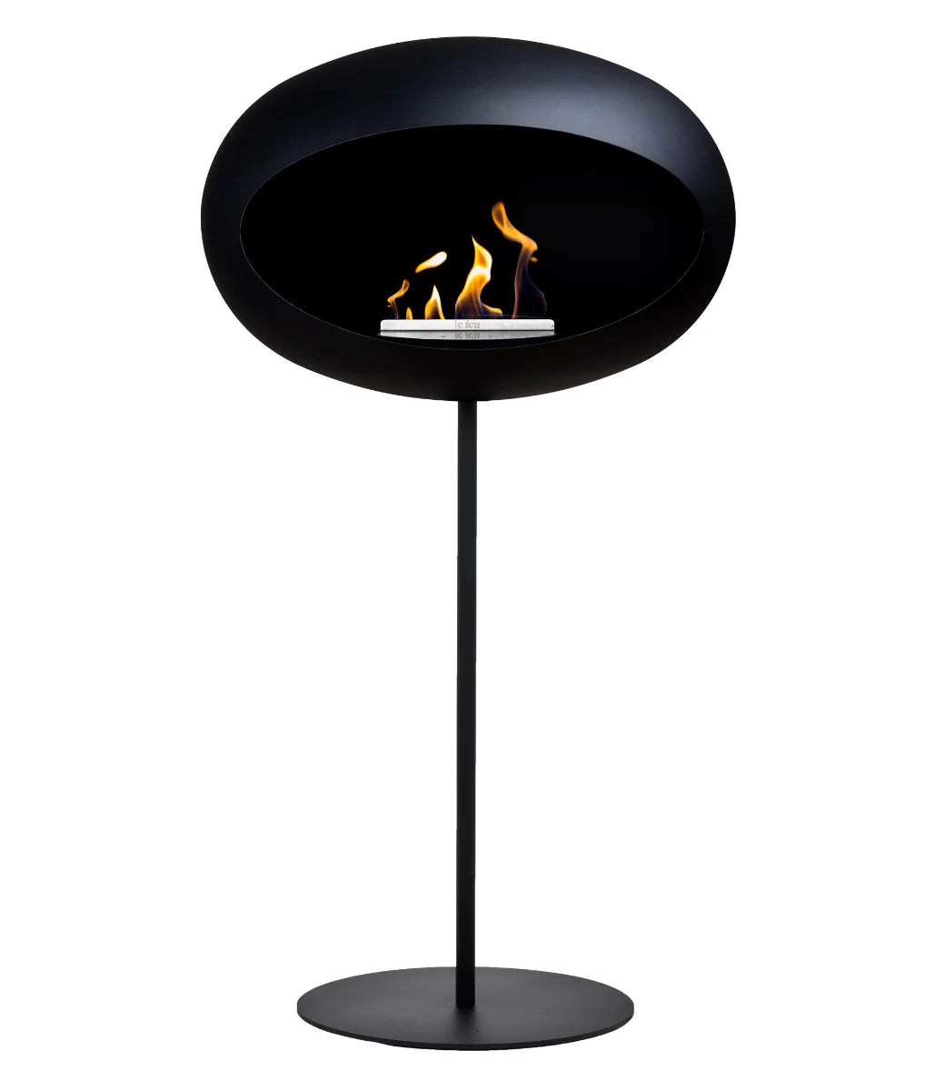 Le feu Bio ethanol haard Dome 625 - Black Ground Steel High