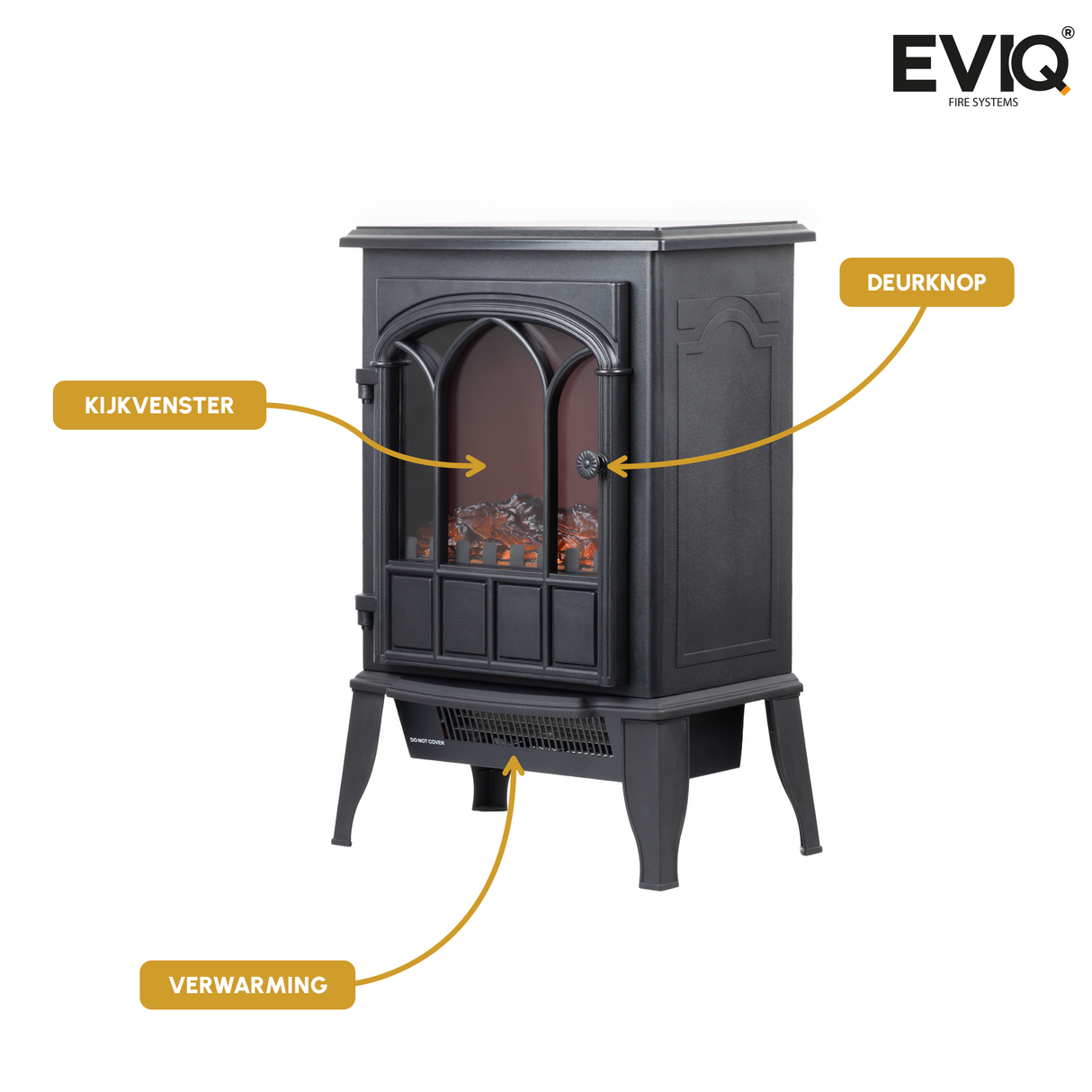 EVIQ Elektrische Sfeerhaard Vancouver - Vrijstaand