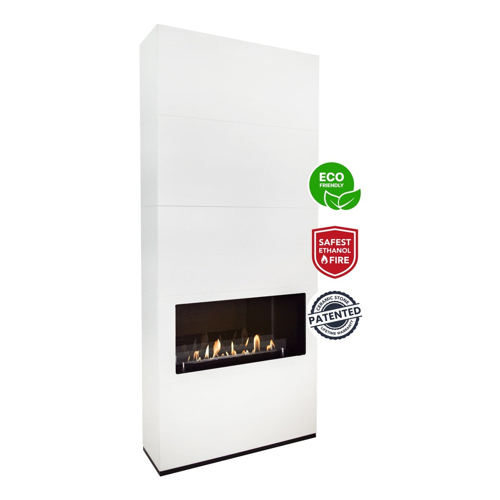 Cheminée bioéthanol Xaralyn Ambiance Blanc RAL9010