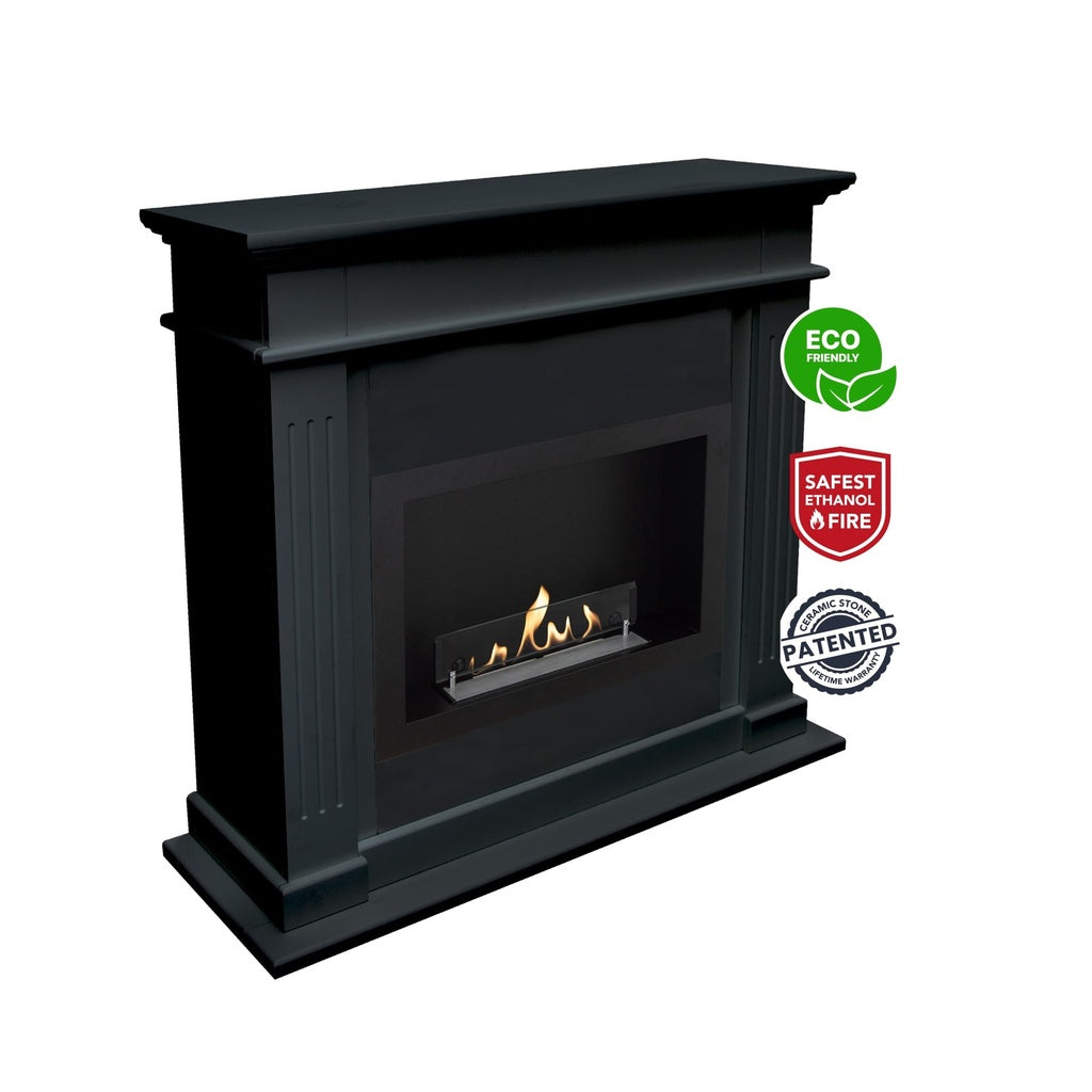 Cheminée bioéthanol Xaralyn Elda Noir RAL9005