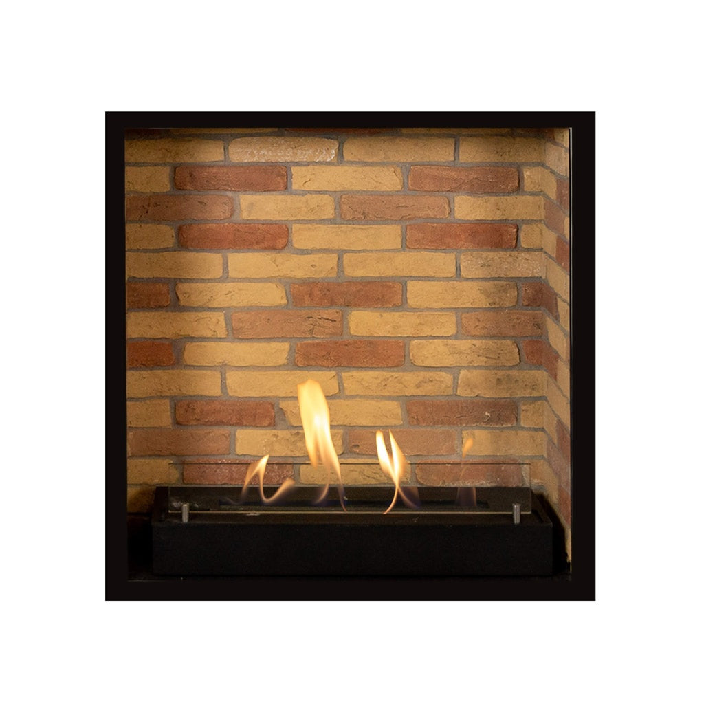 Cheminée bioéthanol encastrable Xaralyn L décor pierre