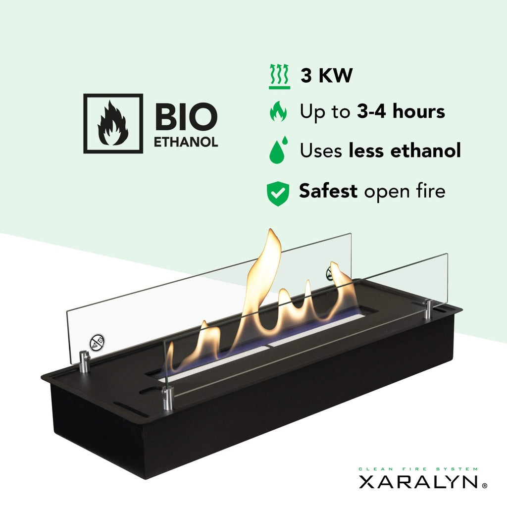 Cheminée murale bioéthanol Xaralyn Jörne