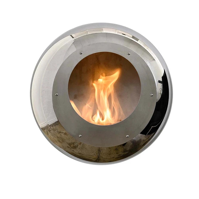 Cocoon Fires Vellum Wall Cheminée murale bioéthanol en acier inoxydable