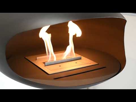 Cocoon Fires Vellum Wall Cheminée murale bioéthanol en acier inoxydable