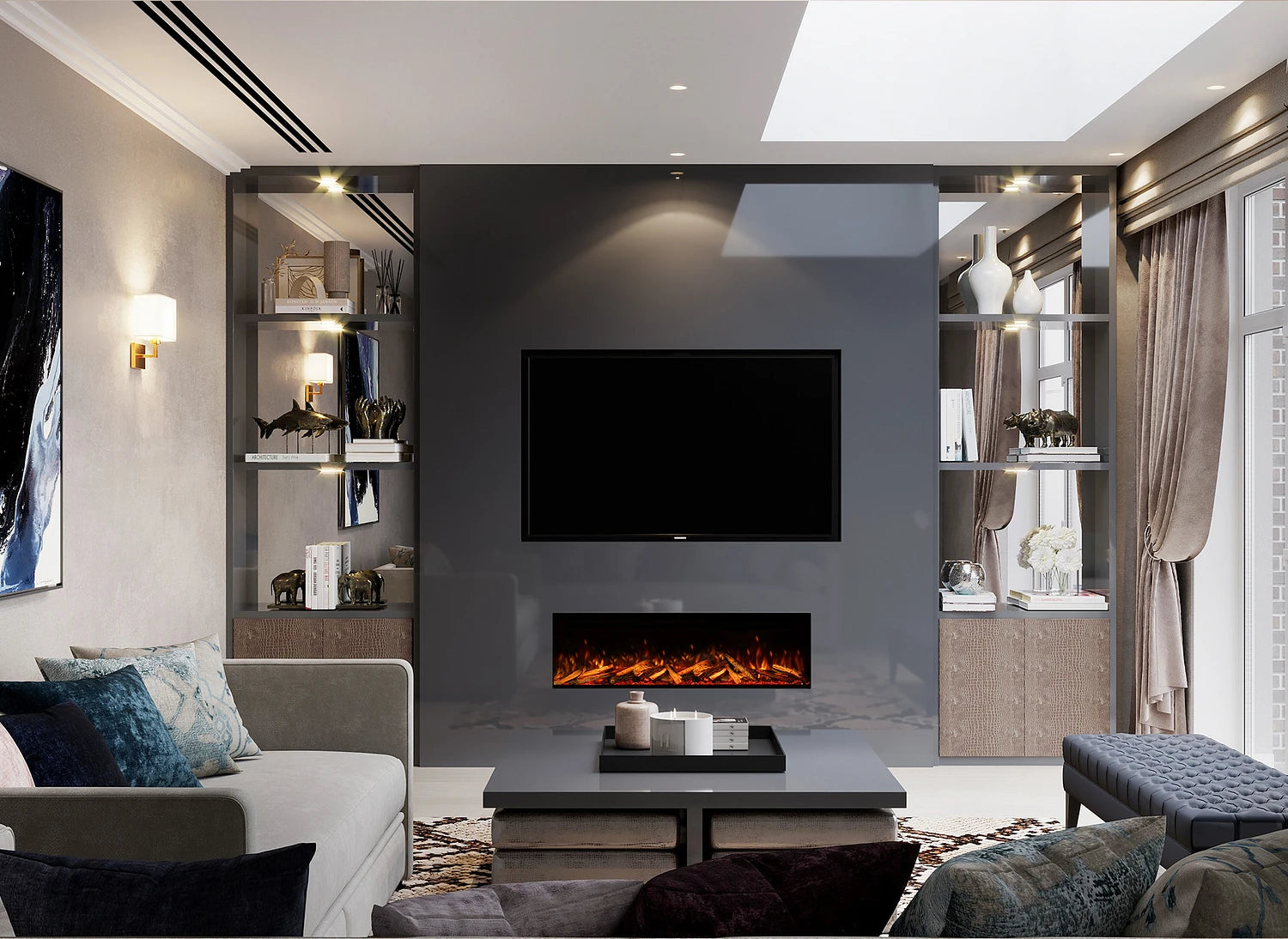 Fair Fires Tru Vizion Pano elektrische haard - X 1250