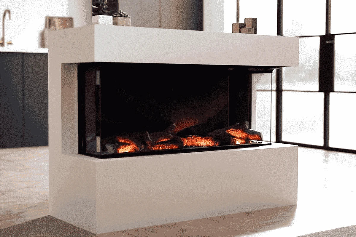 Charlton & Jenrick I-1000e Deep Elektrische haard 3-zijdig