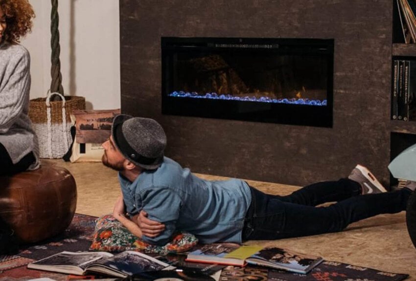 Dimplex Foyer électrique encastrable Prism 74 pouces - 188 cm