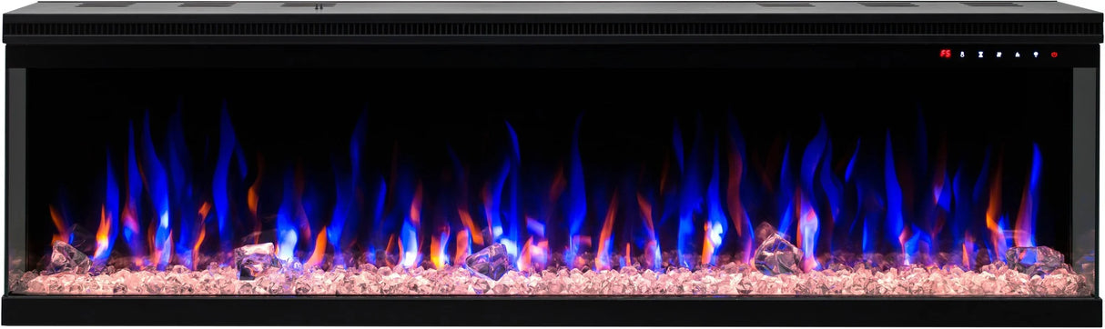 Cheminée électrique EVIQ 3D Platinum 60″ pouces – 152 cm