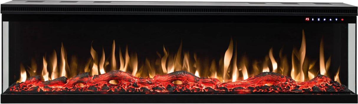 Cheminée électrique EVIQ 3D Platinum 60″ pouces – 152 cm