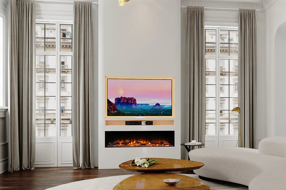 Cheminée encastrée Charlton & Jenrick i-1500e Deep 4D Ecoflame Smart App