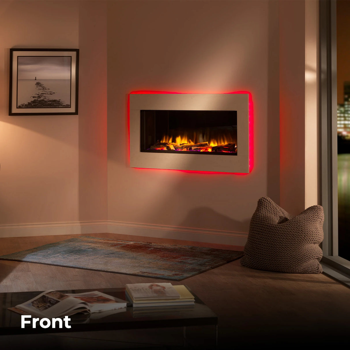 Charlton & Jenrick Polaris 1000 Elektrische haard 3-zijdig