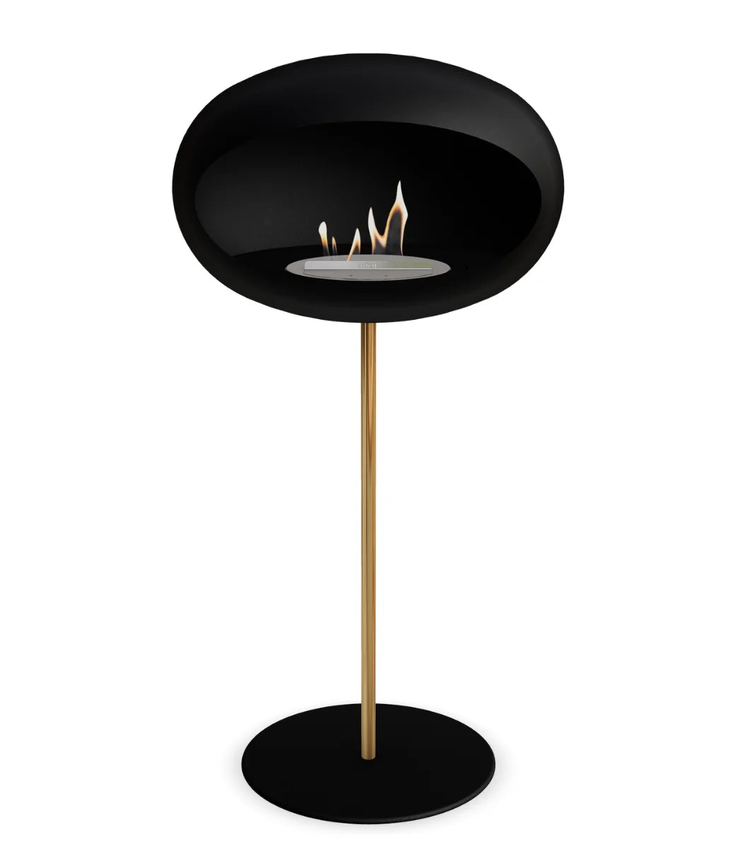 Le feu Bio ethanol haard Dome 625 - Black Ground Steel High