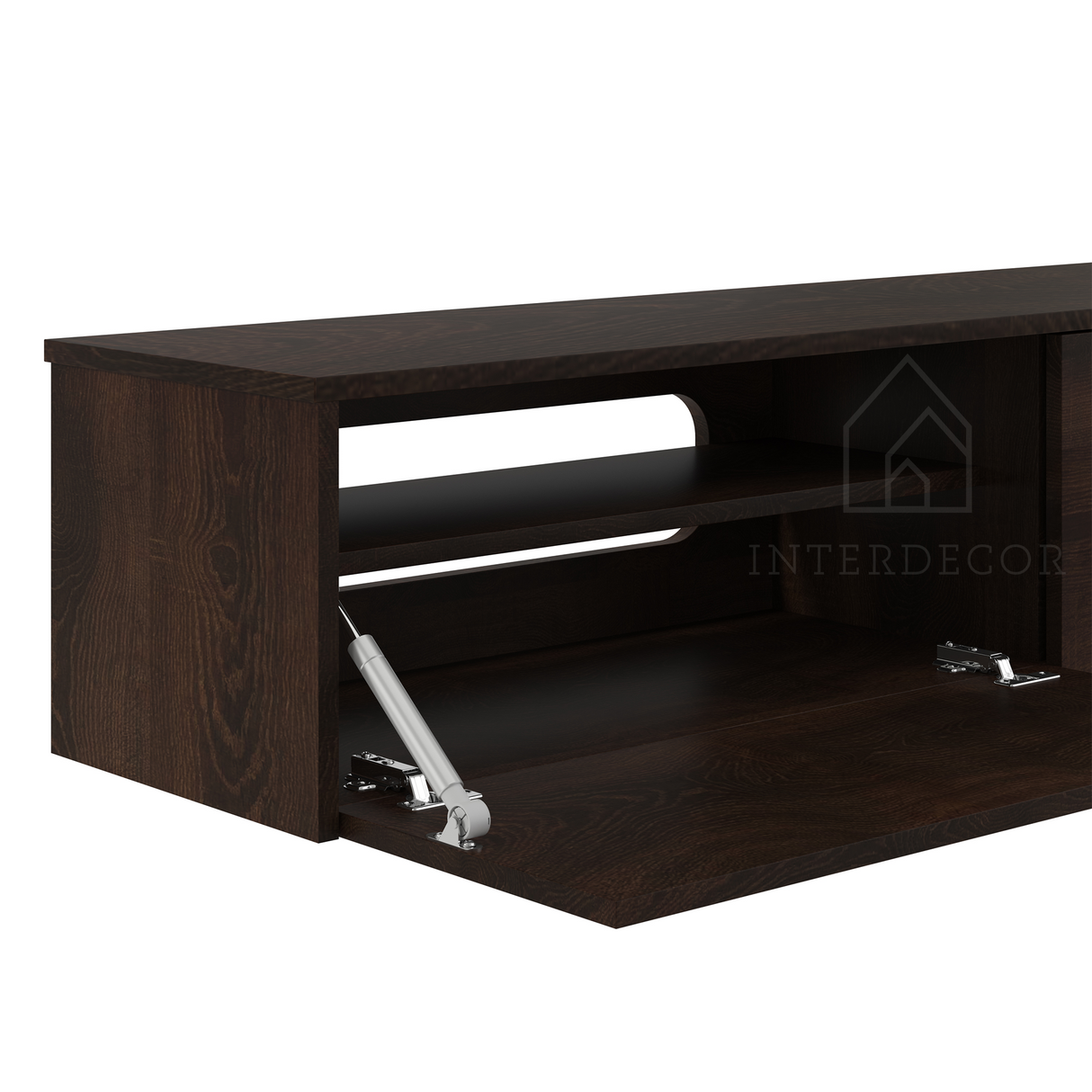 Meuble TV Madera en noyer flottant de la collection Elegance