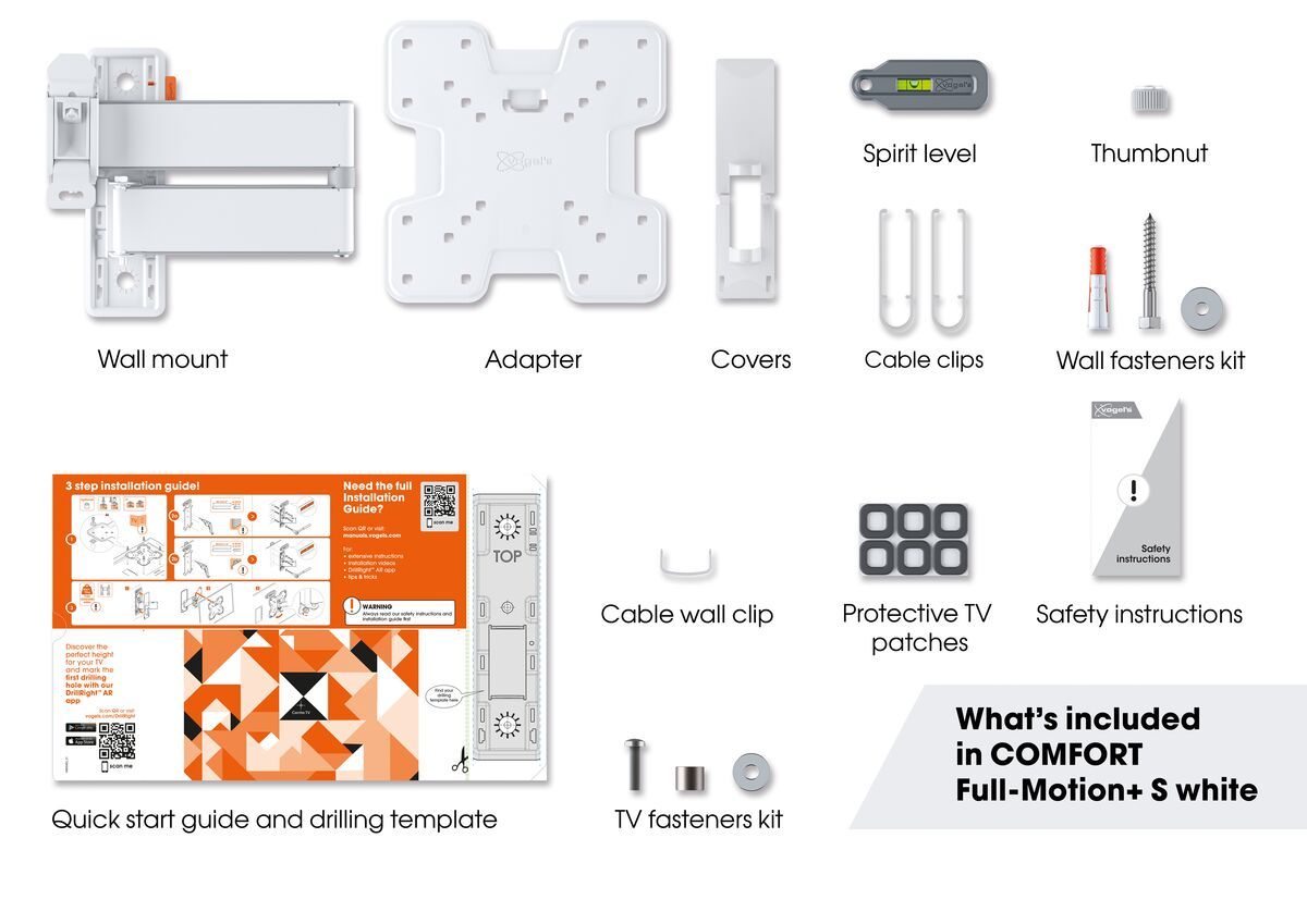 Vogel's TV Beugel Comfort 3245 - Wit