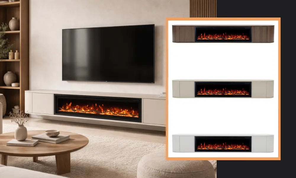 banner afbeelding van sfeerhaard tv meubel