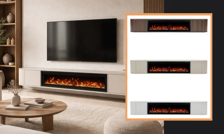 banner afbeelding van sfeerhaard tv meubel