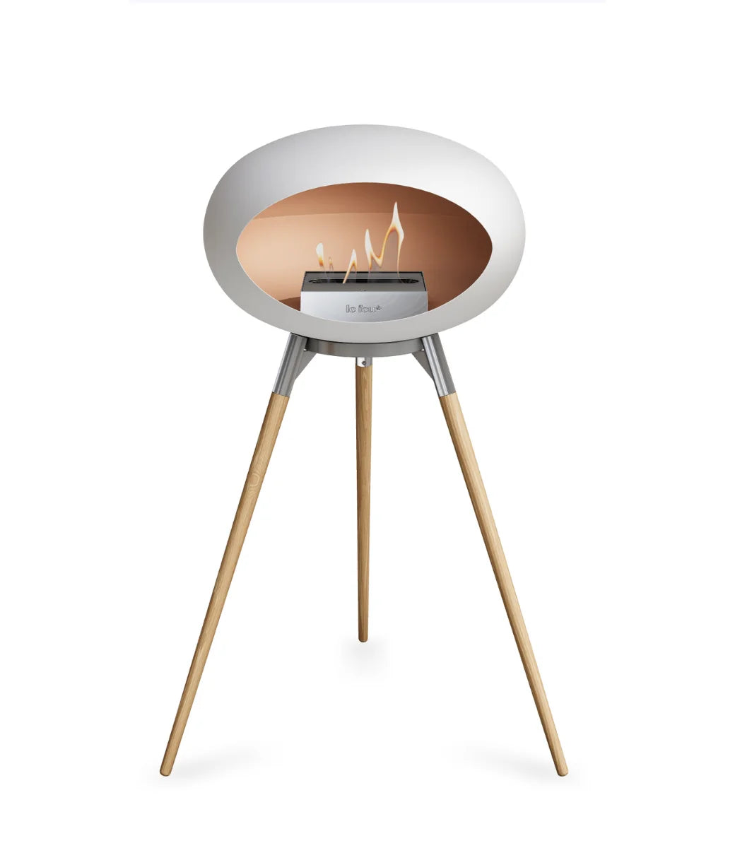 Le feu Bio ethanol haard - White Ground Wood High