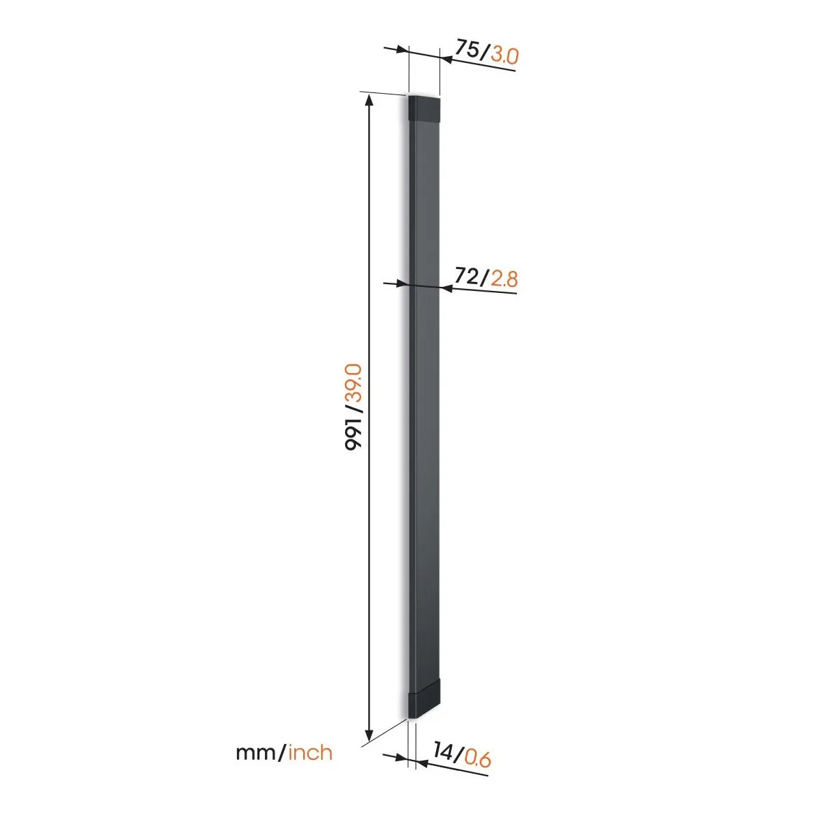 Vogel's TVA 7000 Kabelgoot - Zwart