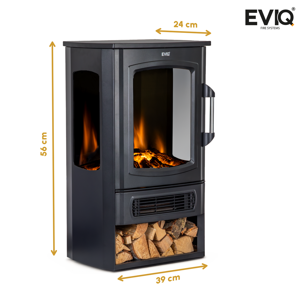 EVIQ Elektrische Sfeerhaard Toronto - Vrijstaand