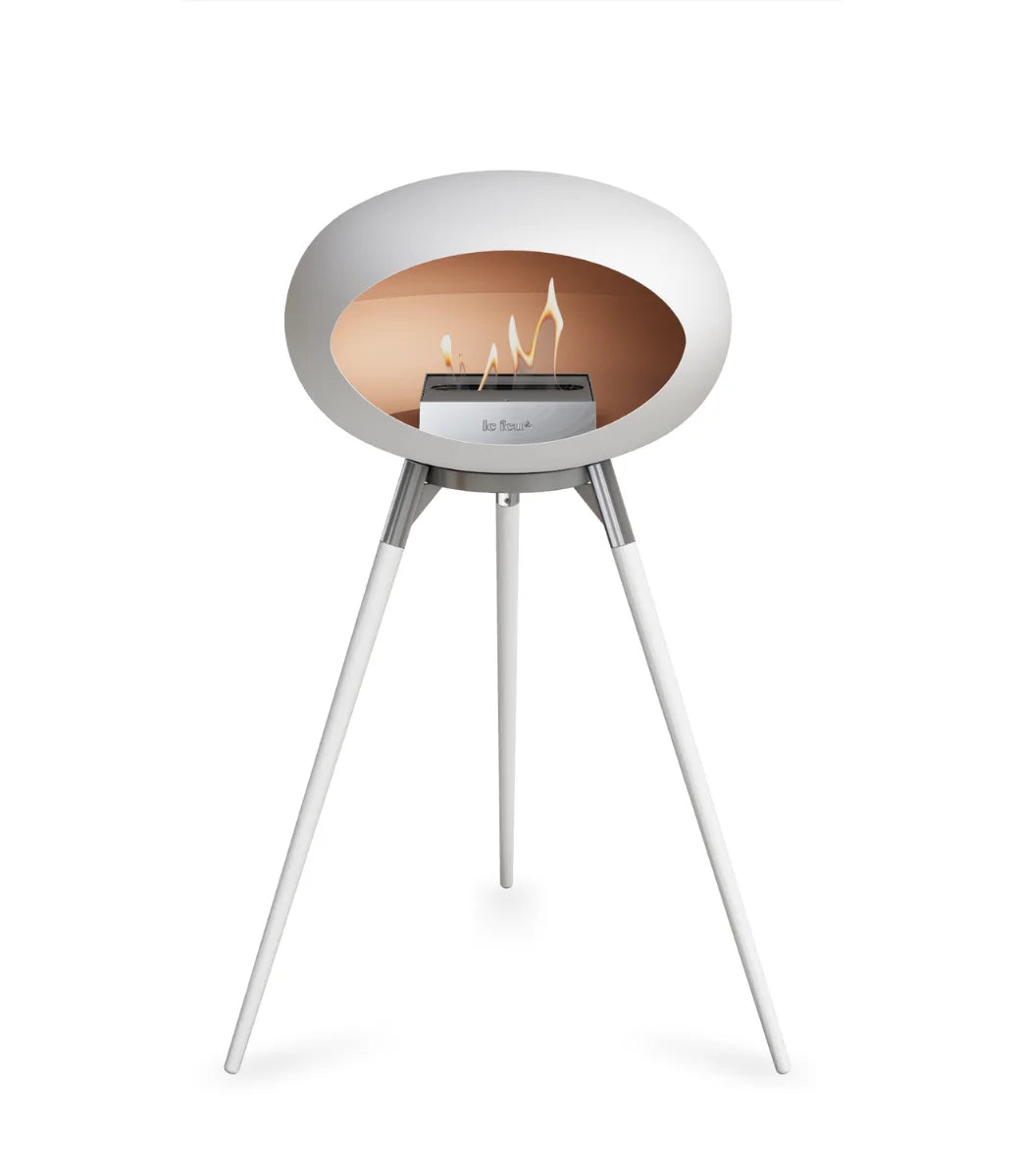 Le feu Bio ethanol haard - White Ground Wood High