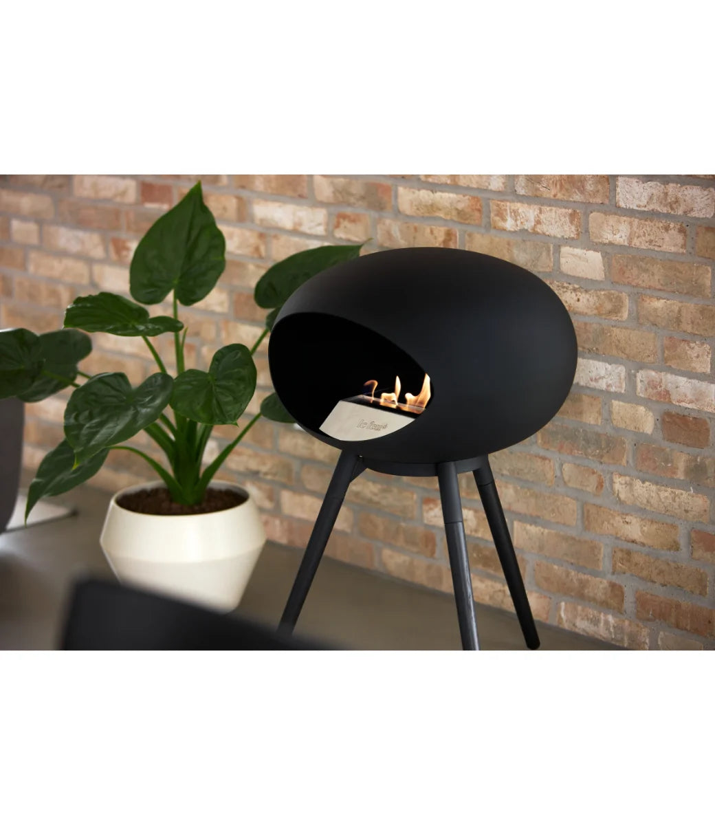 Le feu Bio ethanol haard - Black Ground Wood Low
