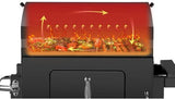 EVIQ Houtskool Barbecue Valencia BBQ Thermometer Zwart