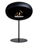 Le feu Bio ethanol haard Dome 625 - Black Ground Steel Low