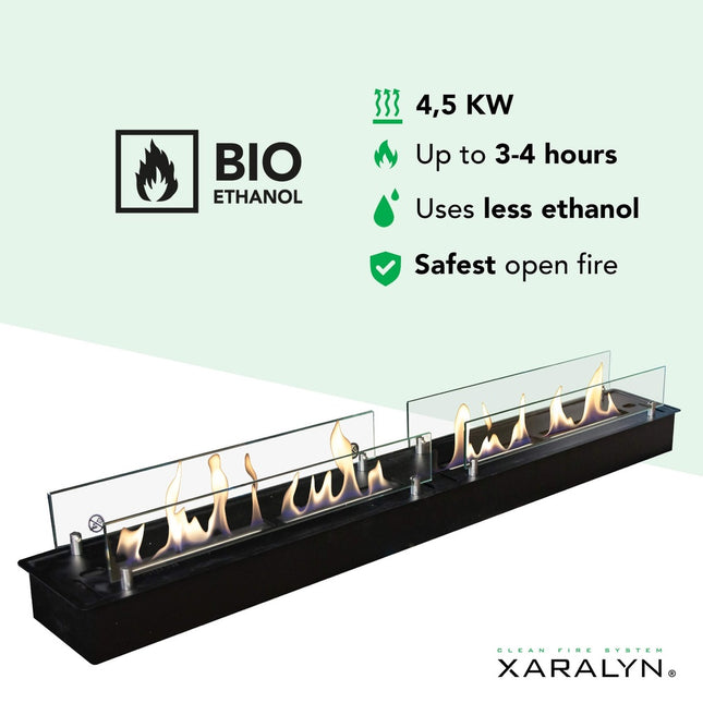 Xaralyn Bio-ethanol brander XXL Zwarte poedercoating