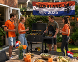 EVIQ Houtskool Barbecue Valencia BBQ Thermometer Zwart