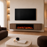 Nova haardmeubel square zwevend tv-meubel walnoot 280 cm