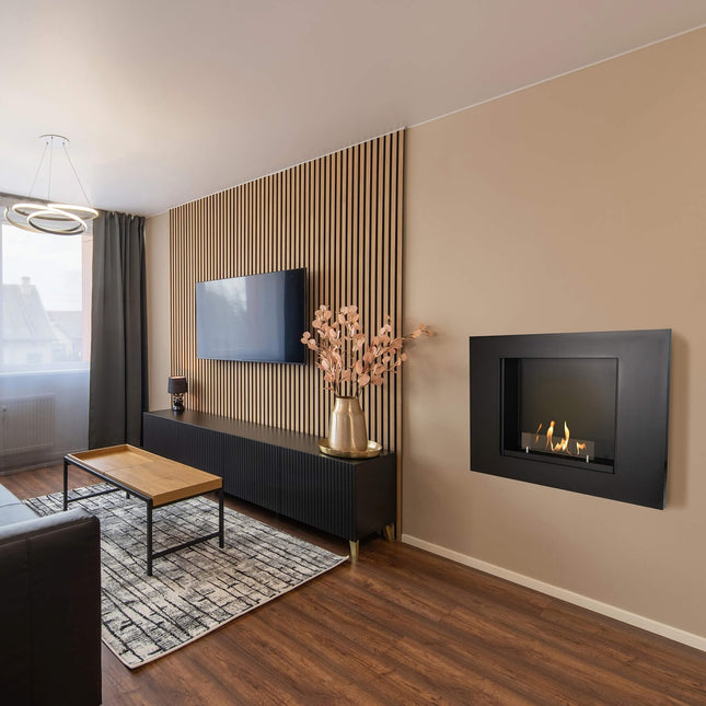 Xaralyn Goya bio-ethanol wandhaard Zwart RAL9005