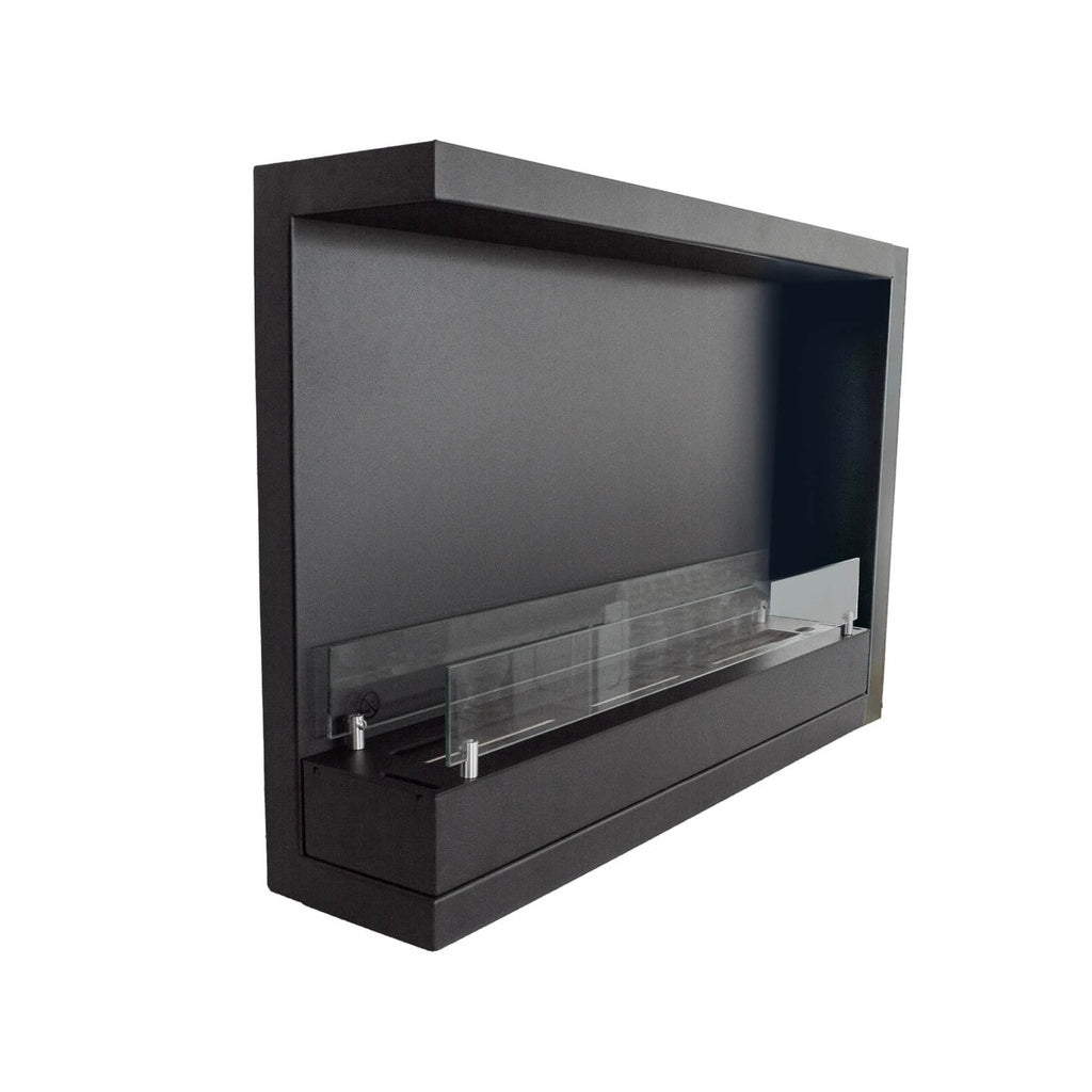 Cheminée d'angle bioéthanol XL encastrable Xaralyn