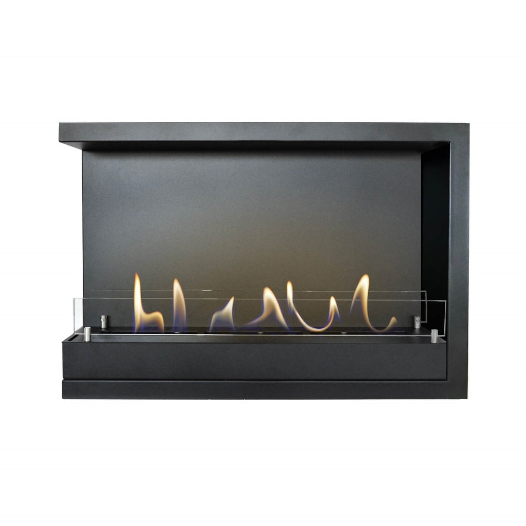 Cheminée d'angle bioéthanol XL encastrable Xaralyn