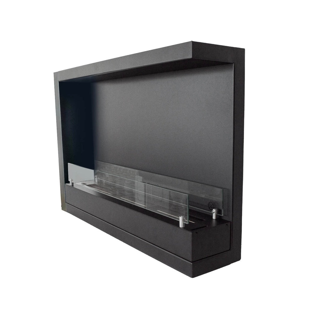 Cheminée d'angle bioéthanol XL encastrable Xaralyn