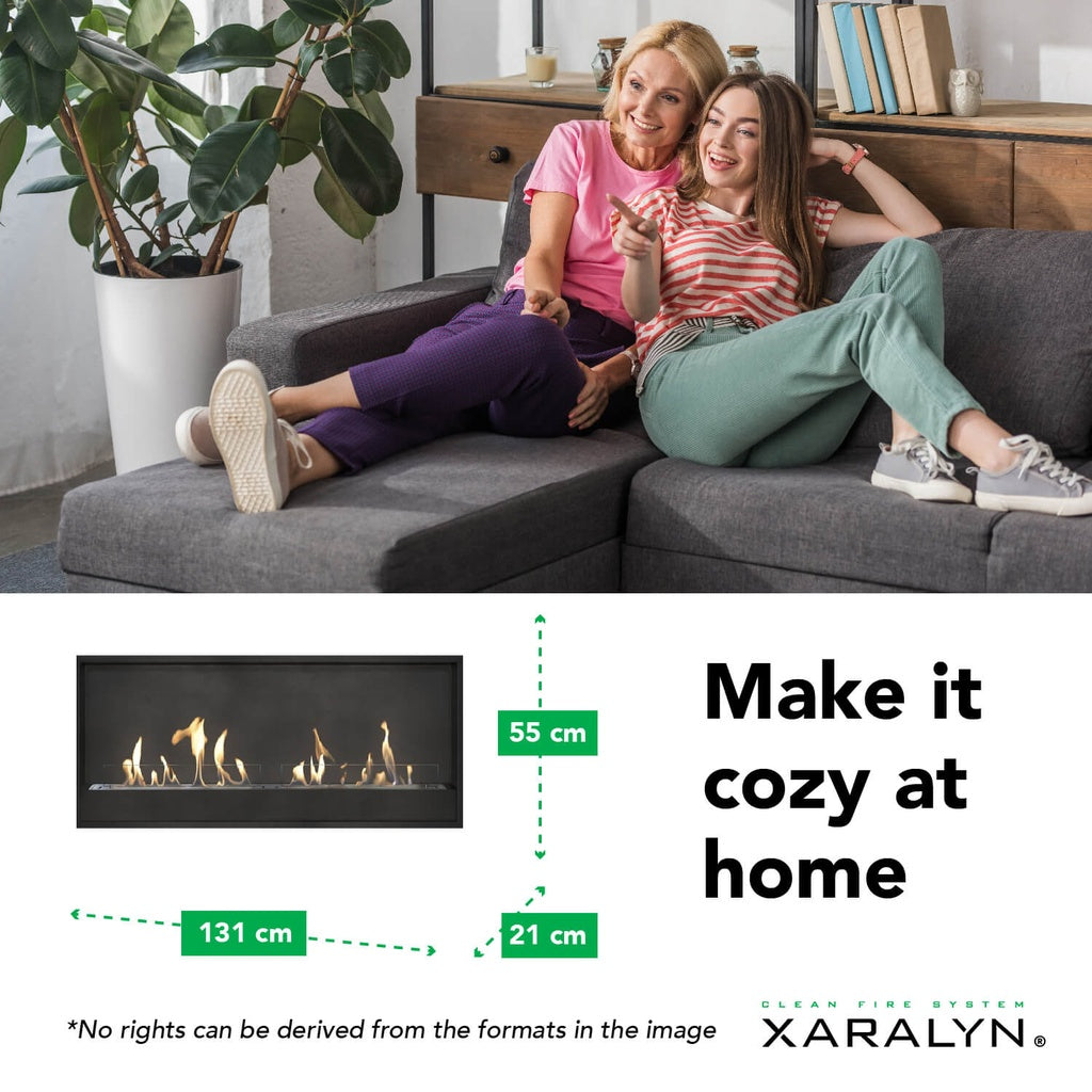 Cheminée bioéthanol XXL encastrable Xaralyn