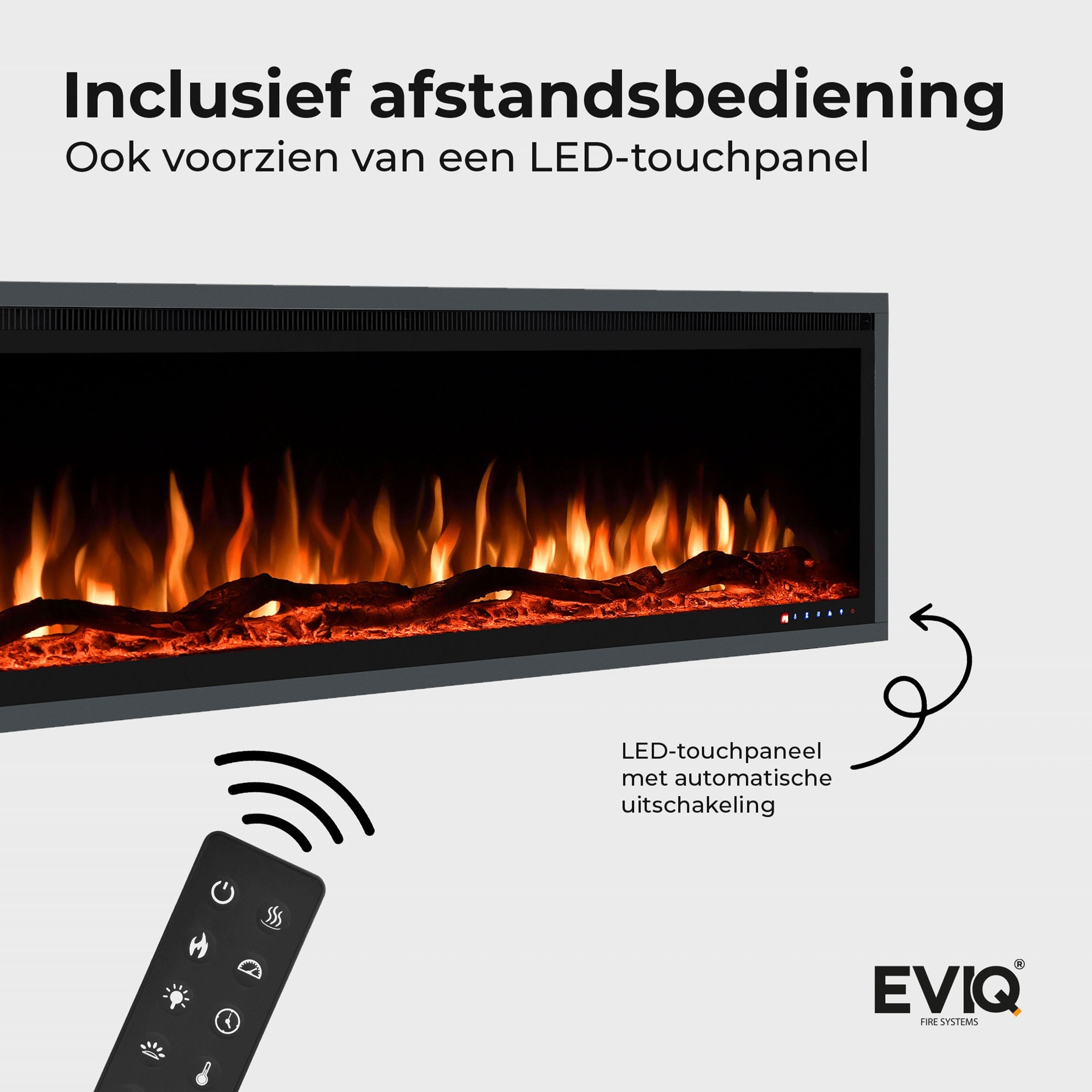 Cheminée électrique EVIQ Royal Paris 60″ pouces – 152 cm