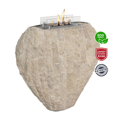 Xaralyn Shigo bio-ethanol designhaard Steen wit