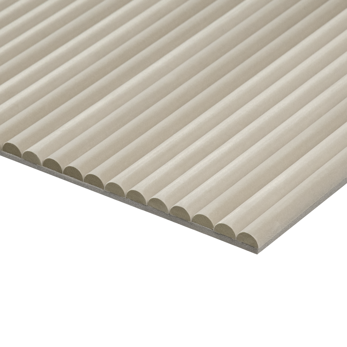 Akoestische Suede Solid Panelen 280 x 60 x 2.4 cm - Beige