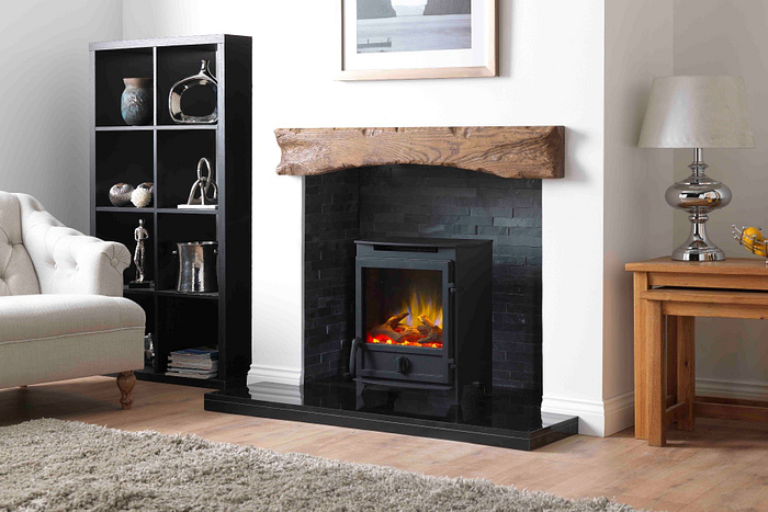 Charlton & Jenrick Fireline FP rechte deur Elektrische haard Vrijstaand