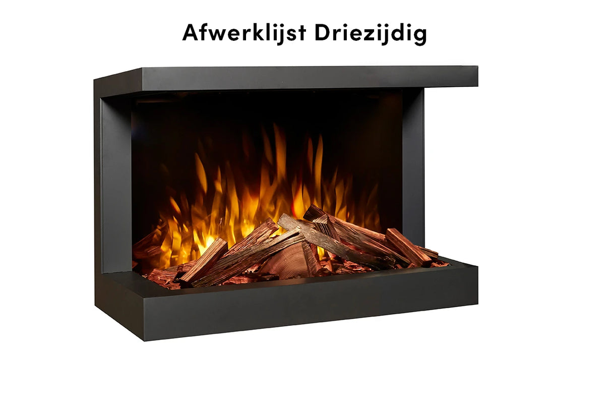 Fair Fires Tru Vizion Solution Elektrisch haard 650 Driezijdig