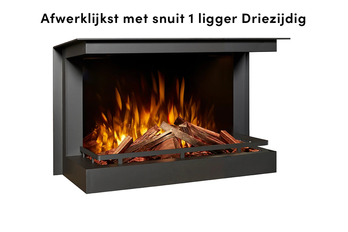 Fair Fires Tru Vizion Solution Elektrisch haard 650 Driezijdig