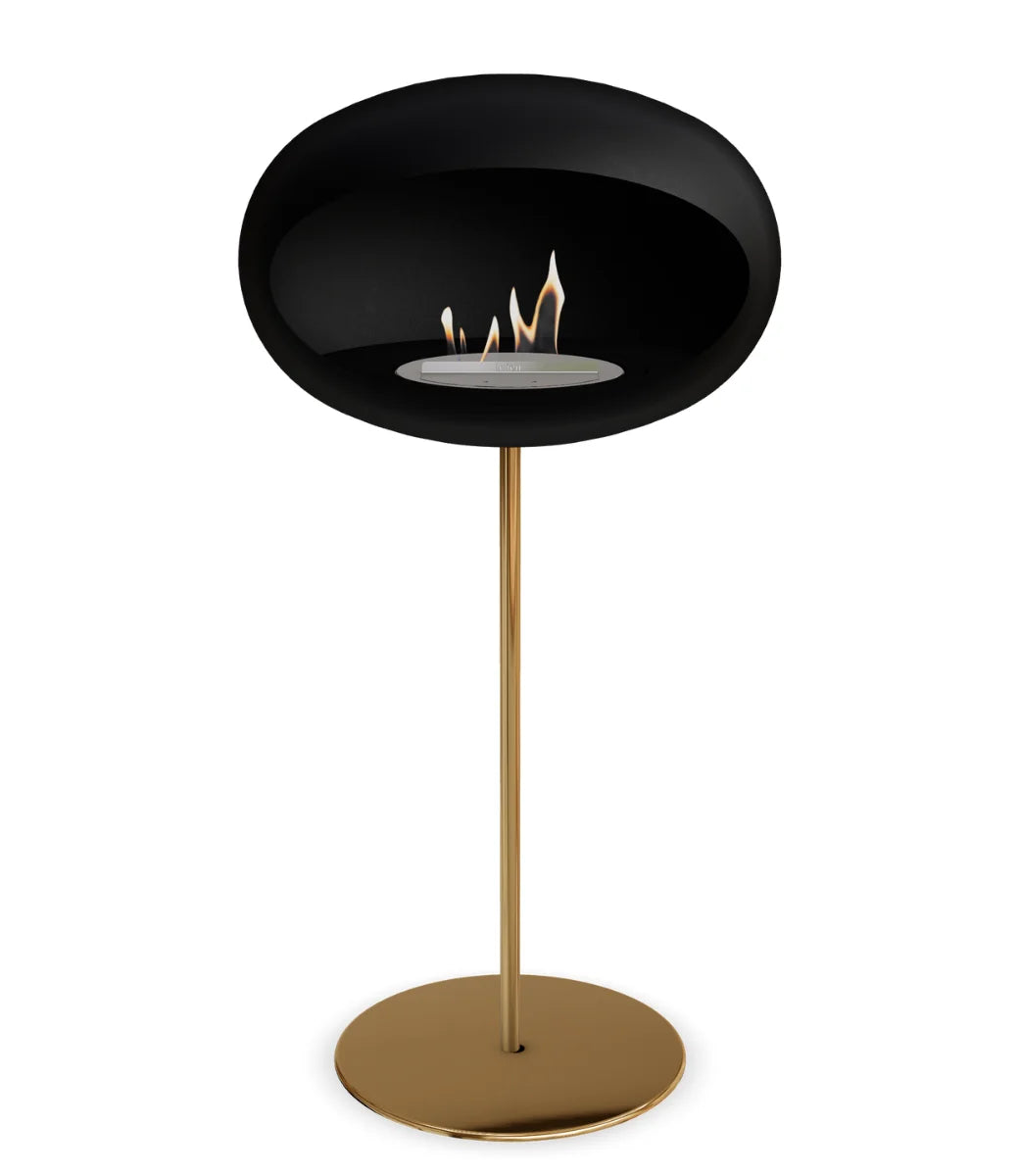 Le feu Bio ethanol haard Dome 625 - Black Ground Steel High