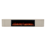 Nova haardmeubel curved zwevend beige 240 cm