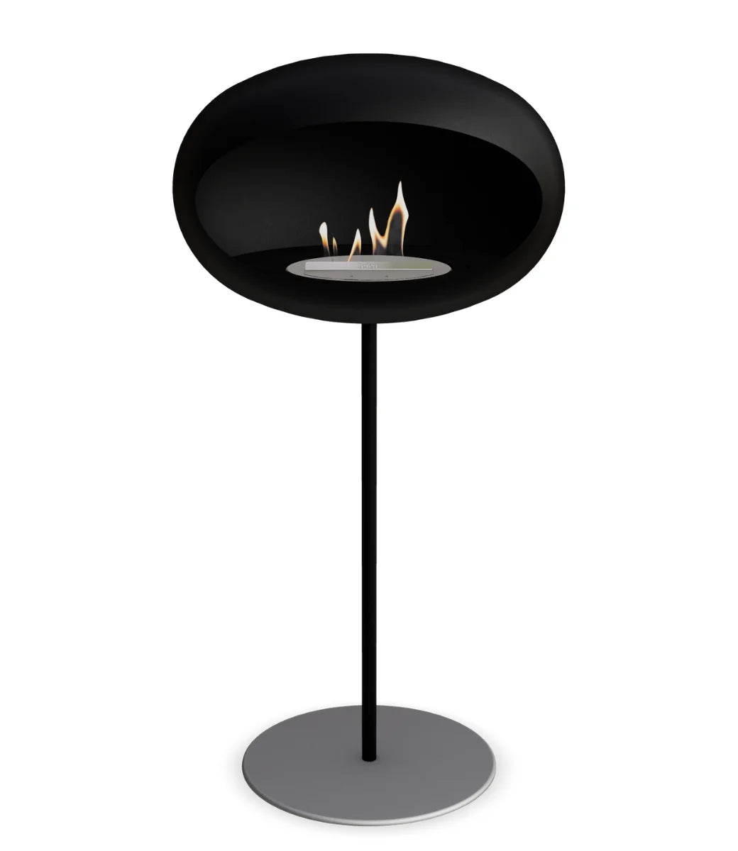 Le feu Bio ethanol haard Dome 625 - Black Ground Steel High